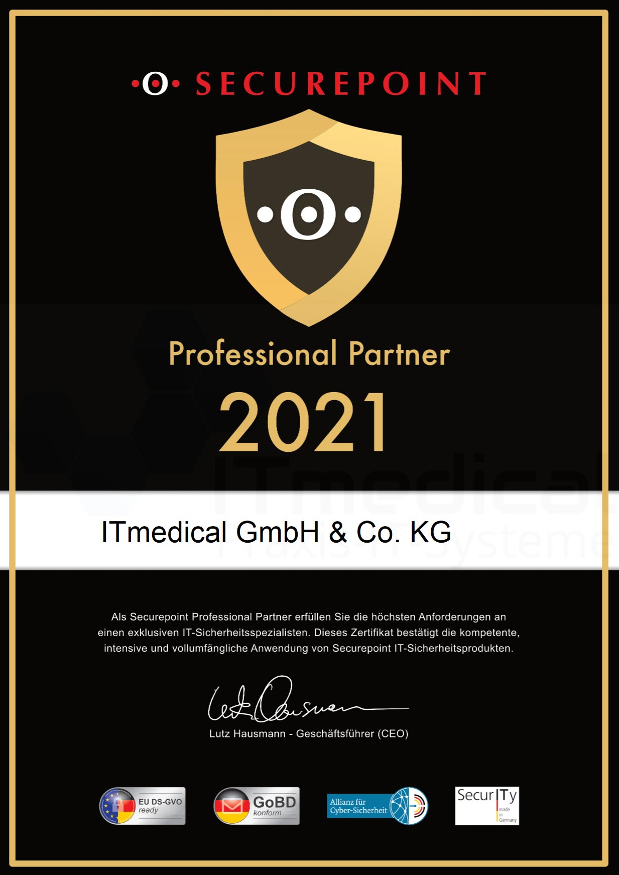 Securepoint_Professional Partner Zertifikat